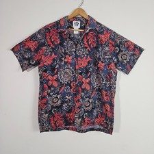Hilo Hattie Aloha Men's Shirt Large Multicolor Casual Floral Hawaiian Vintage