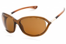TOM FORD JENNIFER FT0008 48H Sunglasses Brown Frame Brown Polarized Lenses 61mm