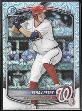 2025 Bowman Draft Chrome Ethan Petry Mega Box Mojo Refractor 1st Nationals
