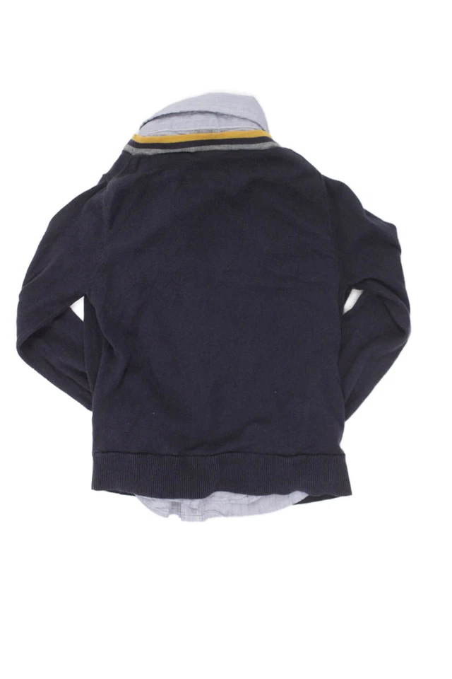 Scotch Shrunk Boys Cotton Collared Layered Cardigan Sweater Blue Size 6 - Image 2 of 2