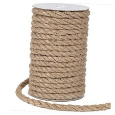 Jute Rope, 50 Feet Strong and Heavy Duty Natural Jute Twine for Gardening, 8mm