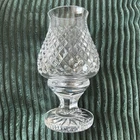 Vtg Irish Waterford Crystal Alana Candle Hurricane Lamp Tea Light Fairy Light