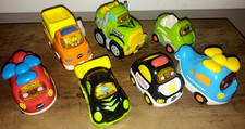 Lot of 7 Vtech GO GO SMART WHEELS Toy Police Hot Rod Race Electronic Cars