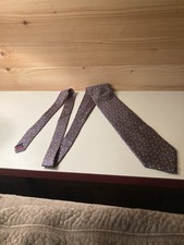 Christian Dior Monsieur Necktie/Blue/Red/Gold/100% Silk/Made In USA