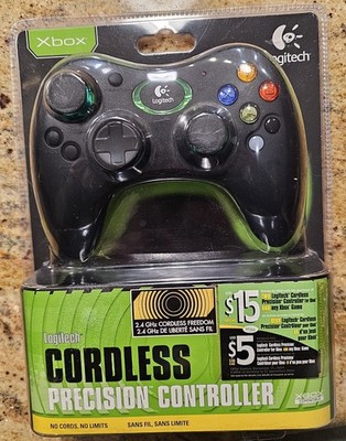 2004 Logitech Cordless Precision Xbox Controller Halo Green NEW SEALED VHTF