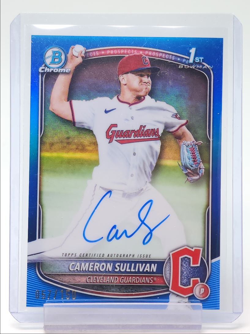 CAMERON SULLIVAN 2025 BOWMAN CHROME 1ST BLUE REFRACTOR AUTO /150 Q3100