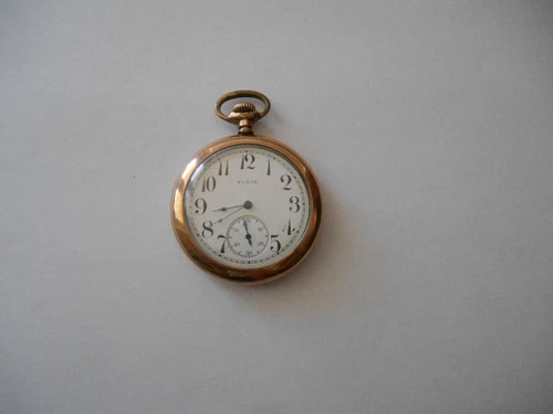 VINTAGE ELGIN NAT'L WATCH CO. 17 JEWELS POCKET WATCH RUNS OR FOR PARTS