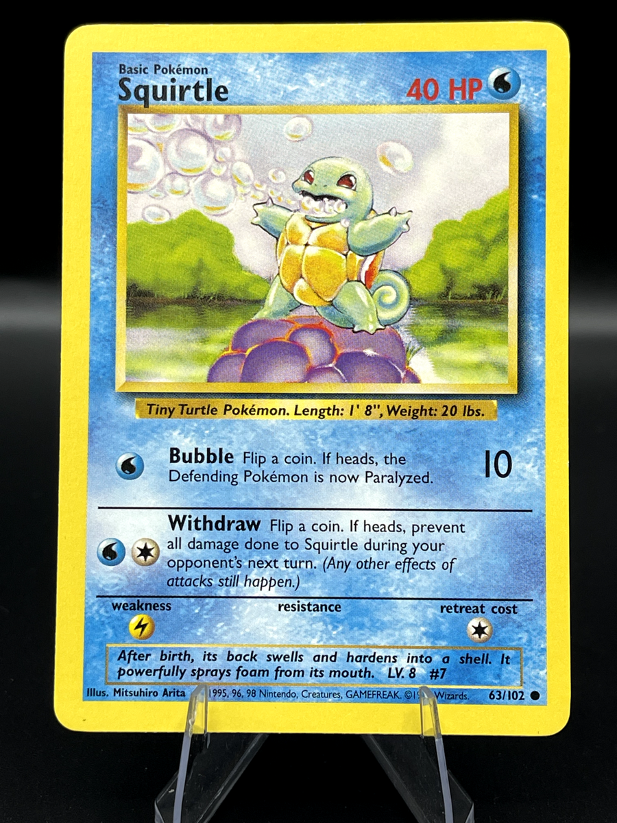 squirtle pokemon card base set Squirtle (96/127) [Platinum: Base Set]