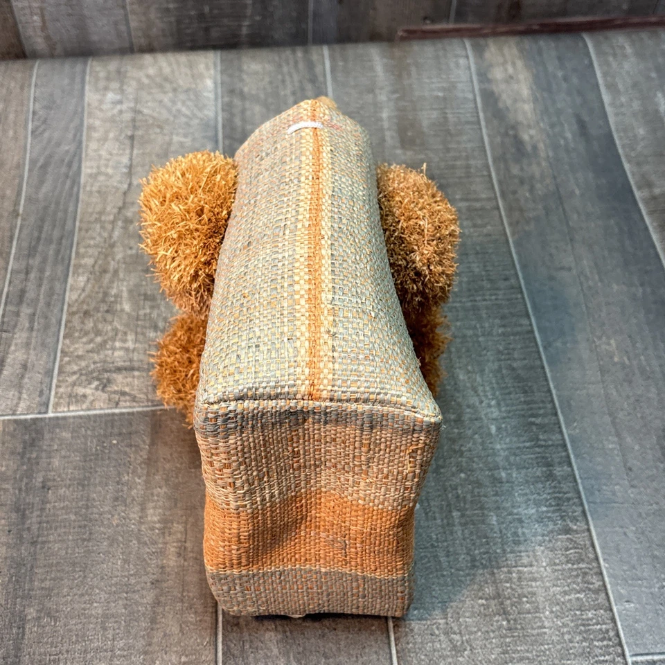 Bolso de Mano Boho Tejido de Paja con Pompones | Playa Verano Bolso Cartera  Foto 3 de 4