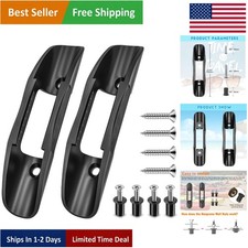 Durable Matte Black Kayak Paddle Holder Clips - Easy Installation, Versatile Use