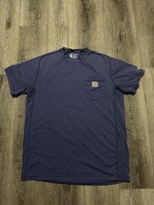 Carhartt Men's Navy Short Sleeve Tee w/ Pocket Men’s Size Medium