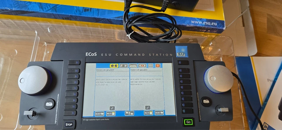 ESU 50210  ECoS  Zentrale, 6A 7 Farb TFT Display, MM/DCC/SX/M4 mit Netzteil OVP - Bild 3 von 4
