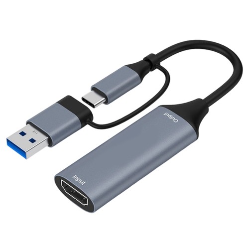 USB+Type C to HDTV Gaming Card 4K Video Device for Live Streaming Share Game - Afbeelding 2 van 10