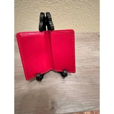 Louis Vuitton Red Epi Leather Card Holder Wallet   Authentic