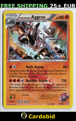Team Magma's Aggron - DCR #14/34 Double Crisis TOKIYA LP