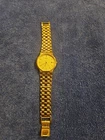Gold Tone Seiko Vintage 7N22-7ACO Quartz Watch Running
