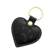 Pet Fur Keepsake Keychain - Dog Hair Cat Fur Memory Charm, Pet Single Black
