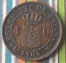 1906 SLV - Spain 1 Centimo - Alfonso XIII 4th portrait