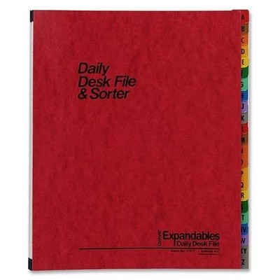 Esselte ESS11017 Desk File Sorter A-Z 23 Dividers Red