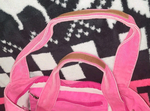 Victoria's Secret Pink Lot w/ Fleece Throw, 2-Plush Dogs, Handbag Neon PINK Logo - Picture 8 of 12