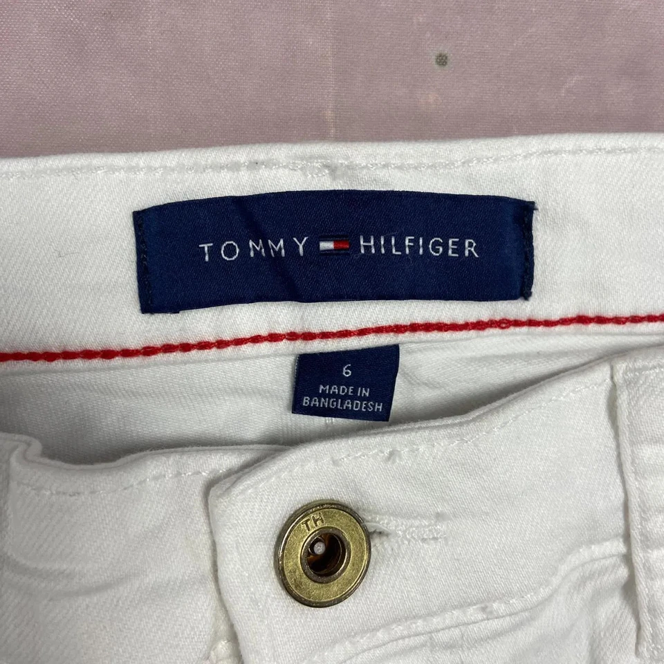 Tommy Hilfiger Shorts Denim Jort Shorts Women's 6 - Image 3 of 4