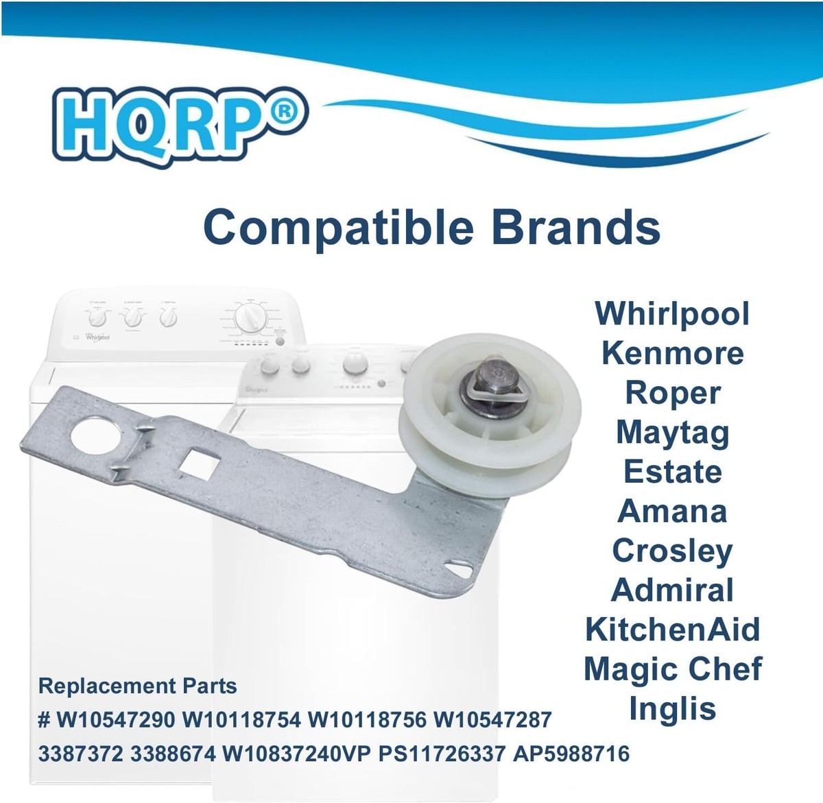 2 Pulegge Motore Per Asciugatrice – Compatibili Con Whirlpool, Maytag, Kenmore – Ricambio Originale Nuovo