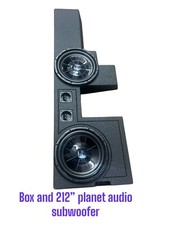 Super Duty Dual 12" Subwoofer Planet Audio With Box For 99-18 Ford F250/350/450