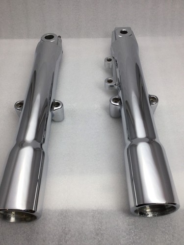 HARLEY FAT BOY SOFTAIL Heritage CHROME FORK LEGS 2000 - 06 FLSTC G592 EXCHANGE - Picture 3 of 13