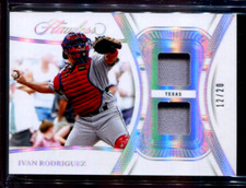 2024 Panini  Flawless DU-IRG Ivan Rodriguez game worn material /20