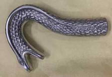 New Designer walking Stick Sliver Aluminum Snake Head Handle