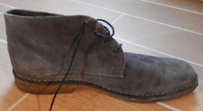 Johnston & Murphy Gray Suede Lace Up Desert Men display picture 2