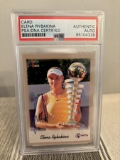 Elena Rybakina (SIGNED) 2020-21 ALL SPORTS 149 GOLD RC ROOKIE CARD #D 6/10 - T03