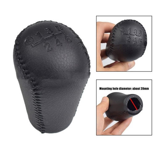 Pommeau De Levier De Vitesse 6 Vitesses Pour Toyota Prado Série 120/150 - Cuir Noir, Référence 33504-12250-C0