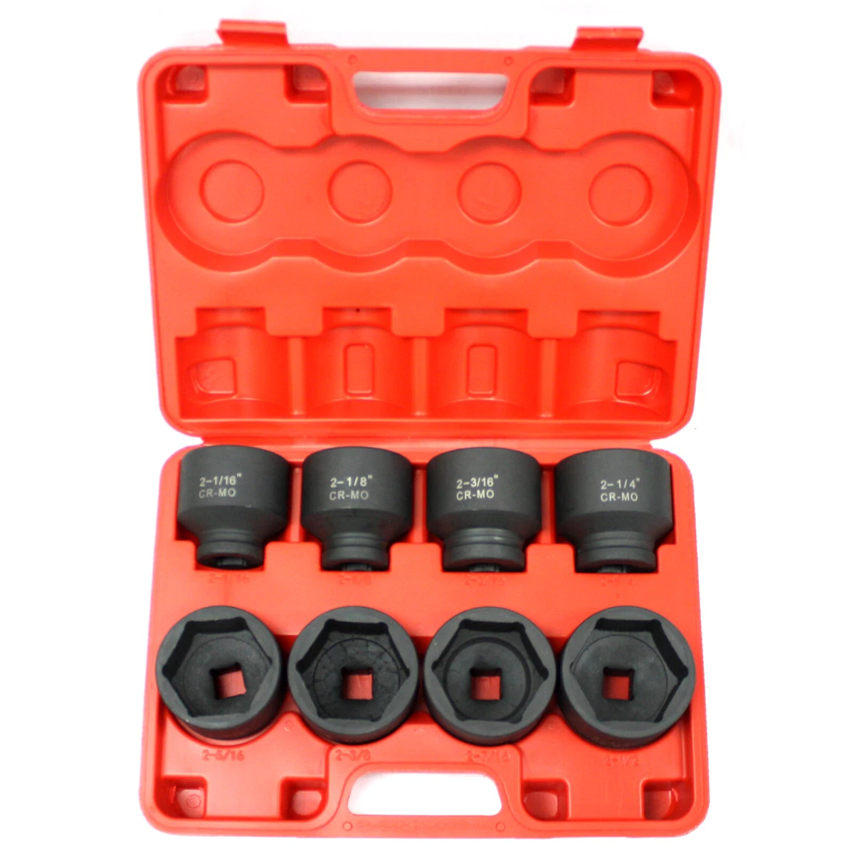 8 Pc Jumbo Shallow Air Impact Socket CR MO 3 4