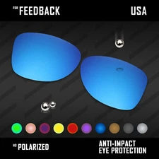 Anti Scratch Polarized Replacement Lenses for-Oakley Feedback Options