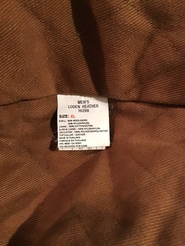 Giacca lana vintage Woolrich uomo taglia XL Loden Heather 16286 collo pelle. - Foto 10 di 11