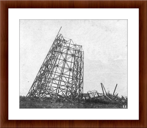 Nikola Tesla Final Moments of Wardenclyffe Tower Demolition Photo Wall Art