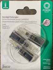 Power Gear by JASCO 30057 Handset/Cord Detangler Black 3/Pack