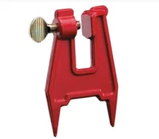 Stump vise for holding your chainsaw while filing sharpening Orange 5"