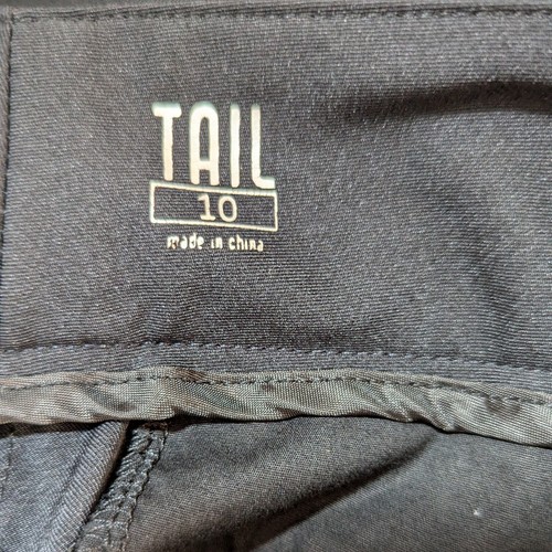 Tail Performance Pants Women Size 10 Black Straight Leg Golf Stretch Athletic - Picture 8 of 11