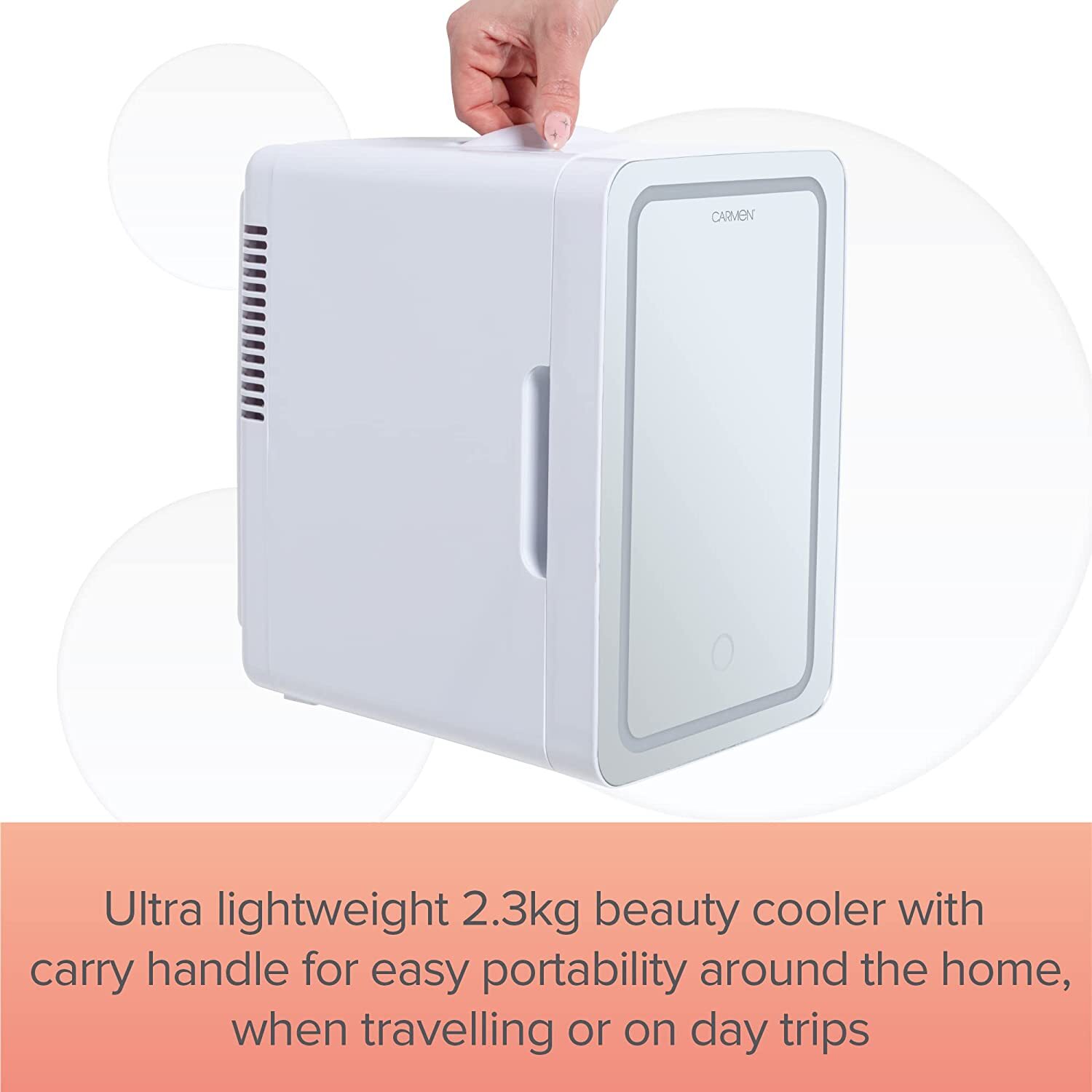 Cosmetic Cooler By Carmen C81182 6L Capacity, for Skincare, Cosmetics