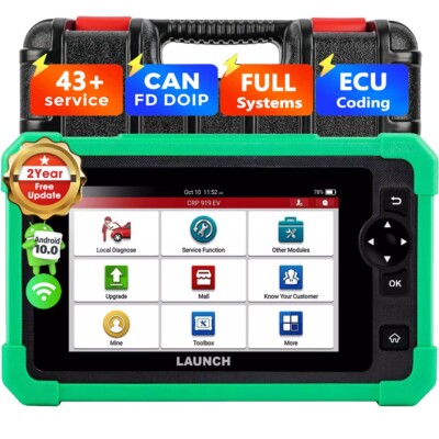 LAUNCH EV Electric Car Scanner Diagnostic Tool All System Bidirectional Control