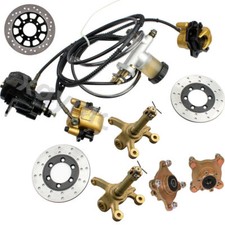 Go Kart Front 4 Stud Wheel Hub Knuckle  Brake Caliper Rotor For ATV Trike