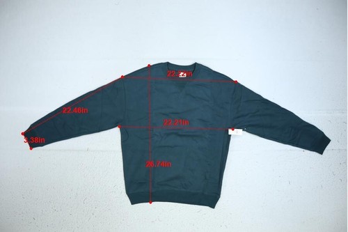 Gap Vintage Soft Crewneck Sweatshirt Fleece Drop Shoulder Mountain Pine Green S - Picture 6 of 14