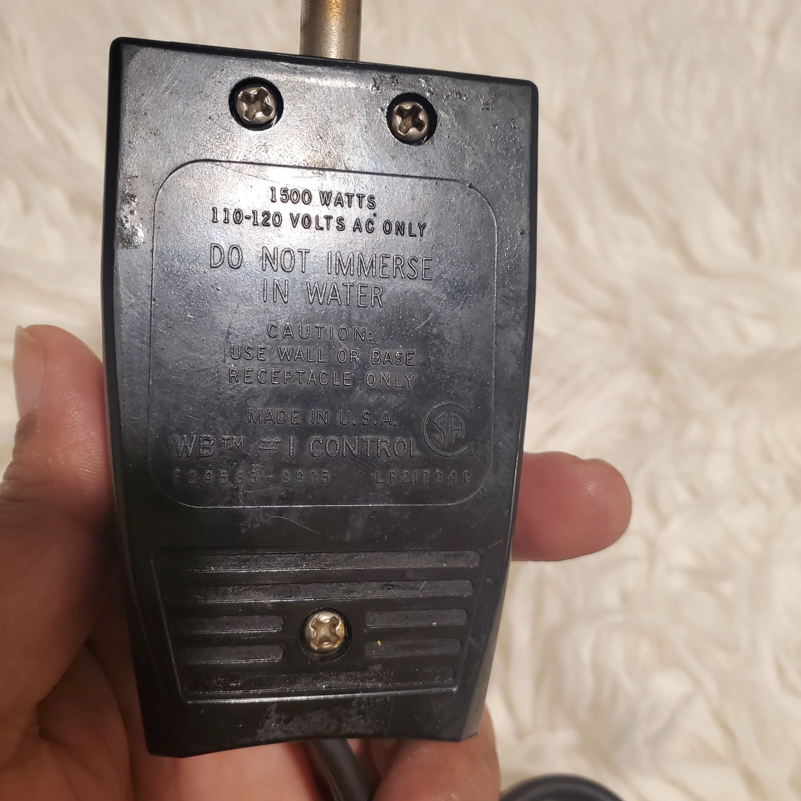 West Bend Electric Skillet Power Cord Plug WB 9 Control E8482078TT0010 eBay