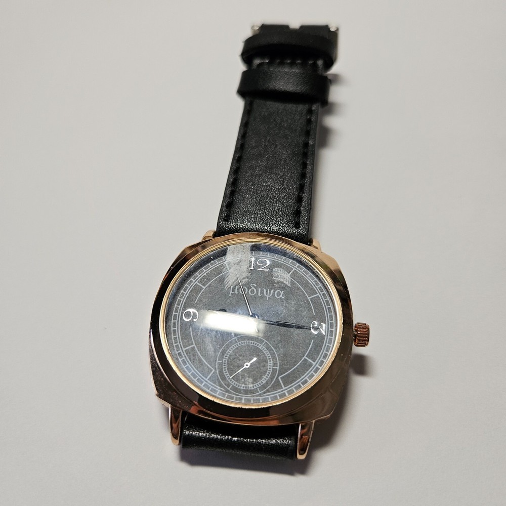 Brown Leather Strap Brown Dial Classic Watch  