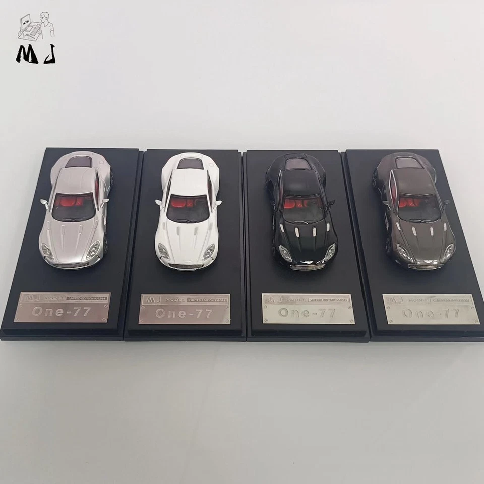 MJ 1:64 Aston Martin ONE77 Diecast Toys Models Miniature Hobby Collection Gifts - Immagine 3 di 4