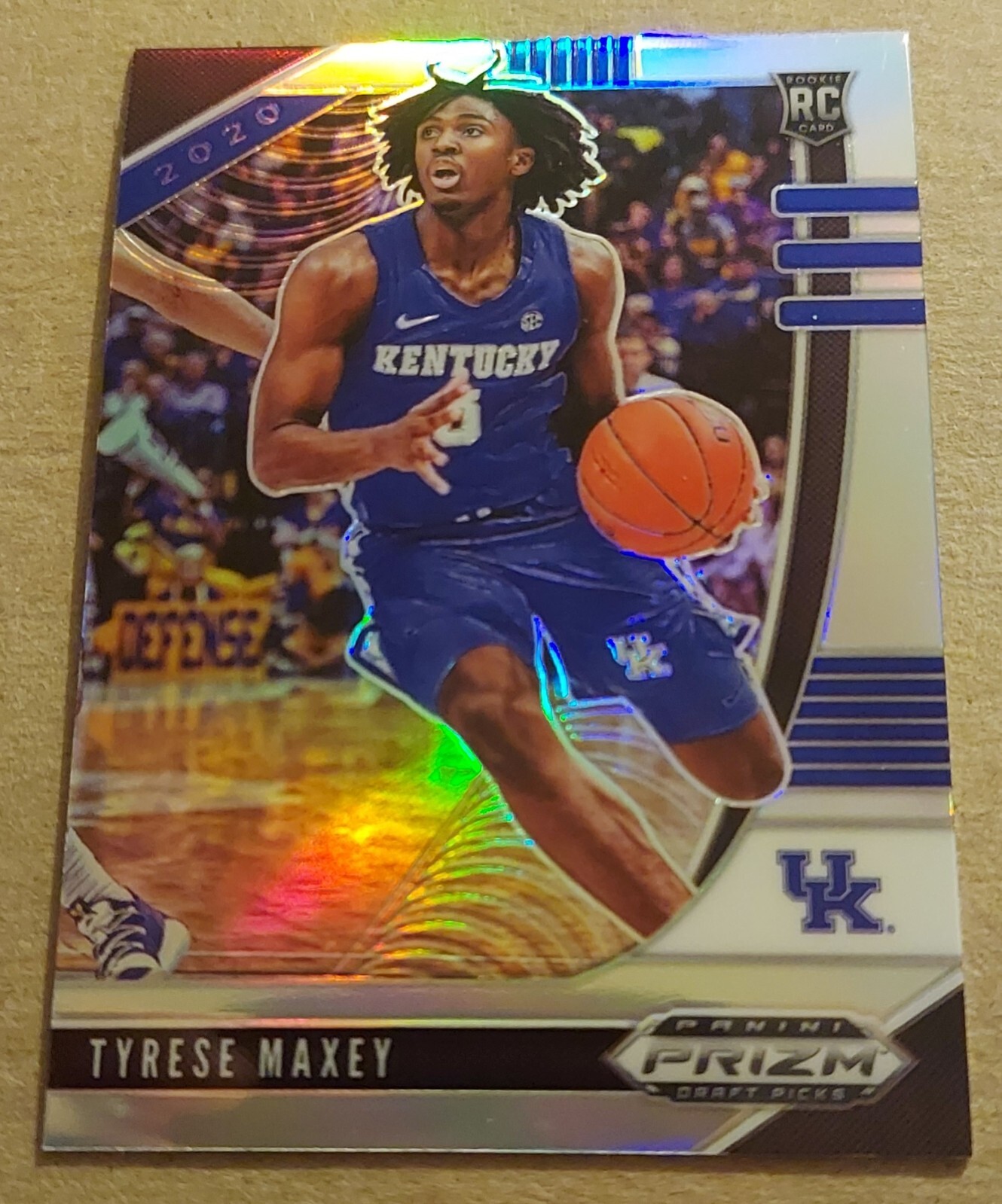 2020 Panini Prizm Draft Picks TYRESE MAXEY #54 Silver Prizm Rookie RC 76ers