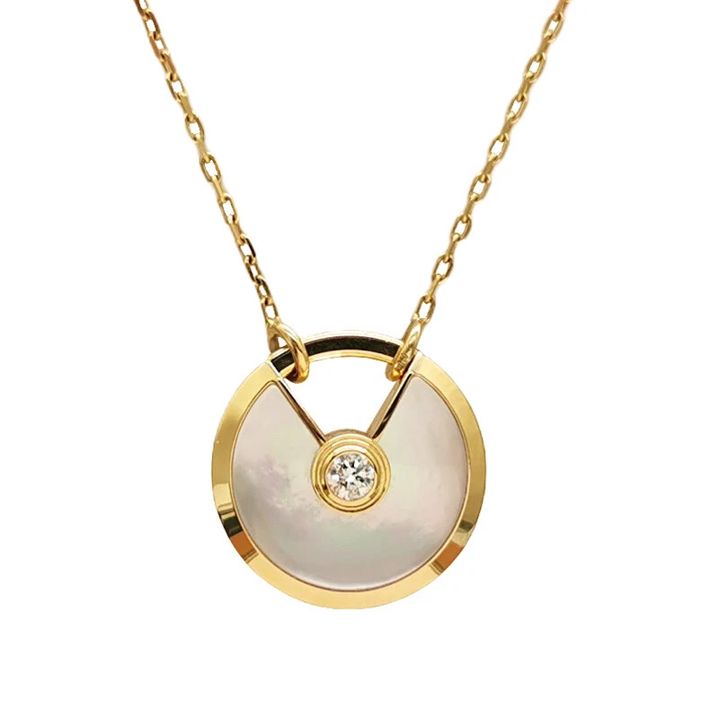 Cartier Love necklace in yellow gold and 3 diamants Golden ref.184439 -  Joli Closet