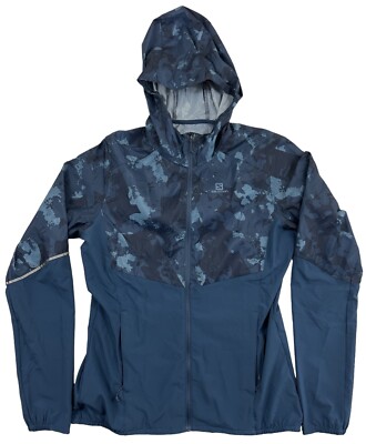 Salomon Agile Full Zip Long Sleeve Hoodie Women Sz M